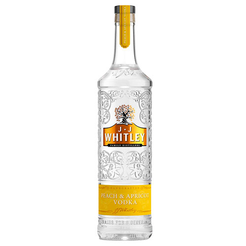 JJ Whitley Peach and Aprico Russian Vodka Bottle